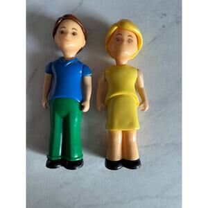 Vintage little tikes dollhouse people mom dad family figures people